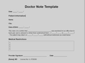 Real Doctors Note Example | Save Time with Virtual Medical Scribes
