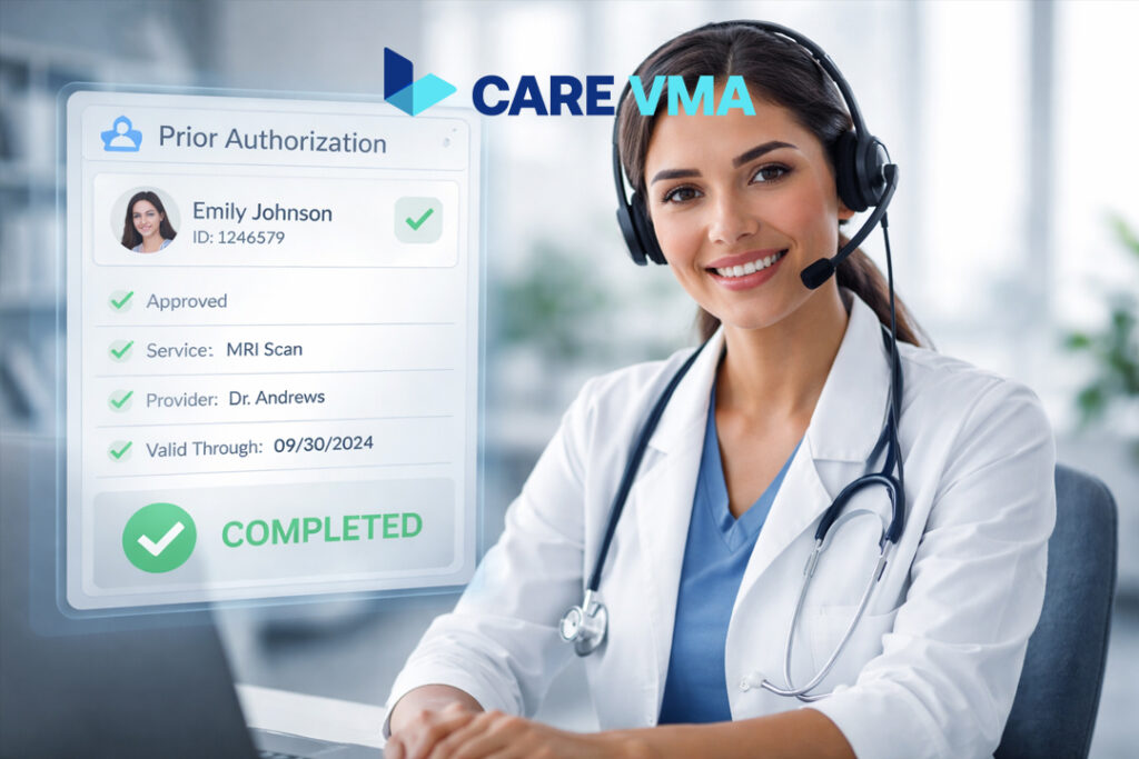 A Care VMA Health Virtual Medical Assistant successfully manages the outbound referral process, including complex prior authorizations.