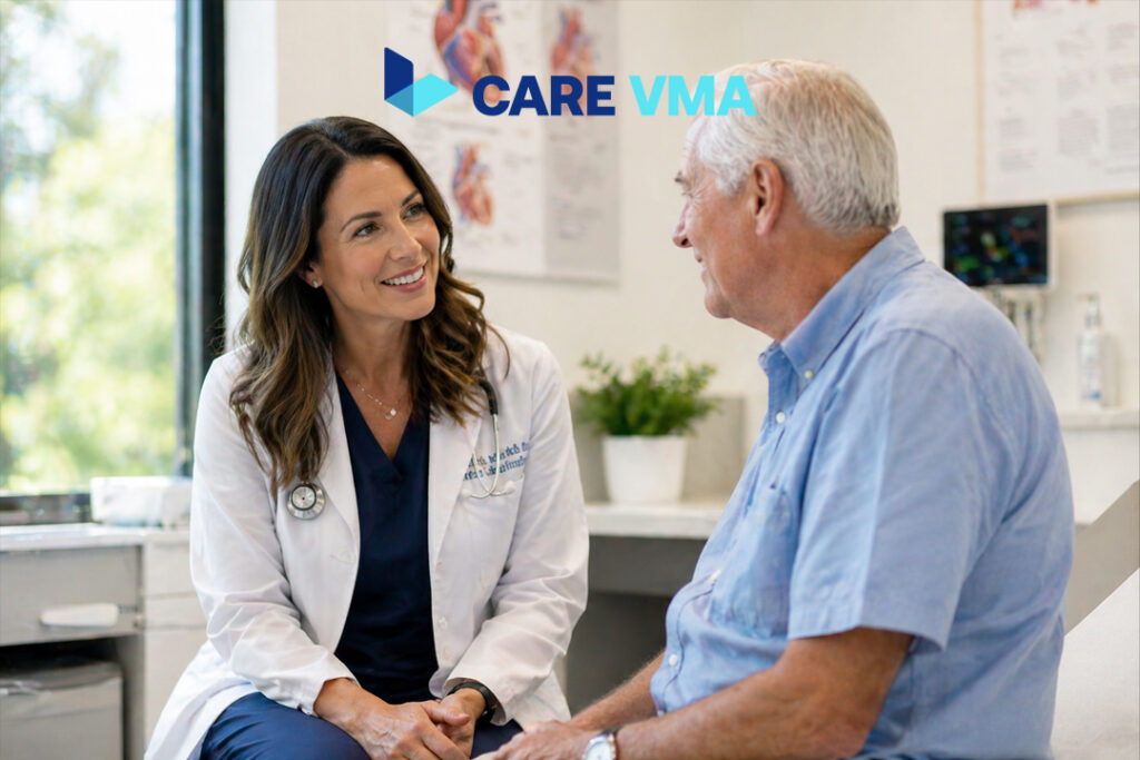 A cardiologist providing better patient care and focus after a virtual medical scribe took over EHR documentation.