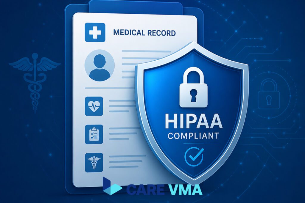 HIPAA compliant virtual assistant services ensuring data security and patient trust.