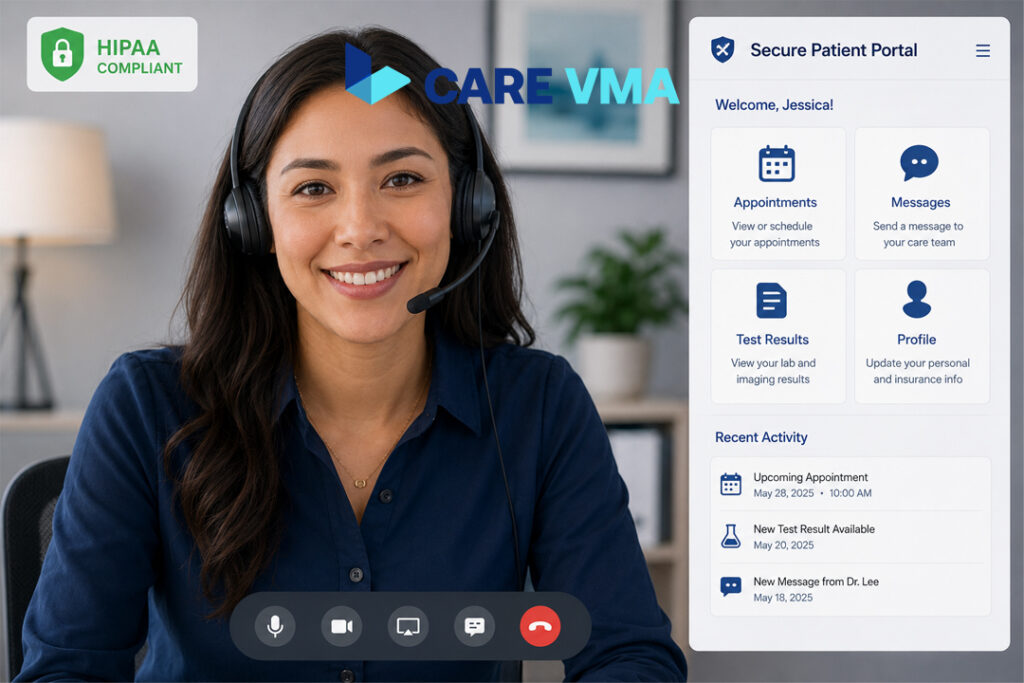 A HIPAA-compliant virtual medical assistant ensuring patient trust through professional and secure communication.