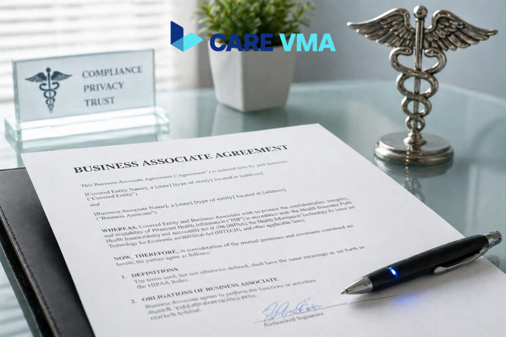 US-based Business Associate Agreement for HIPAA compliant virtual medical assistants.