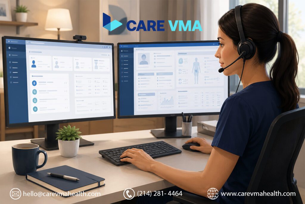 Virtual medical assistant handling prior authorization and EHR documentation for endocrinology practice