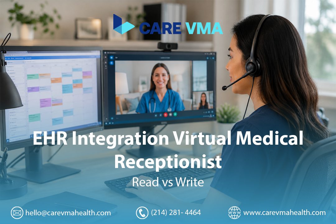 EHR Integration for Virtual Medical Receptionist: Why Most Vendors Still Leave You Typing